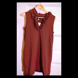 Orange/navy SailorSailor Just Madras skipper dress